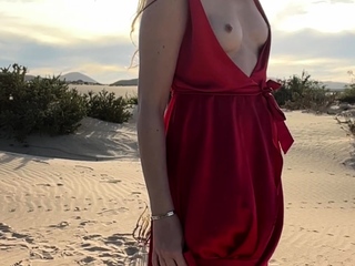 Busty brunette solo masturbation